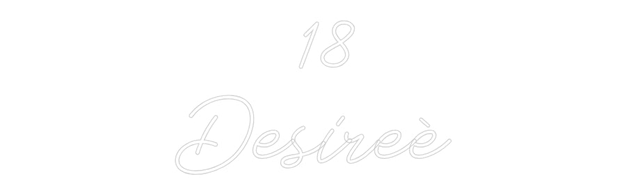 Neon personalizzato: 18
Desireè