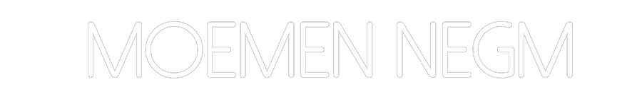 Neon personalizzato: Moemen Negm