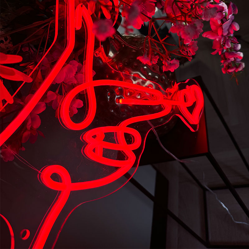 Insegna al neon Obiettivo amorevole