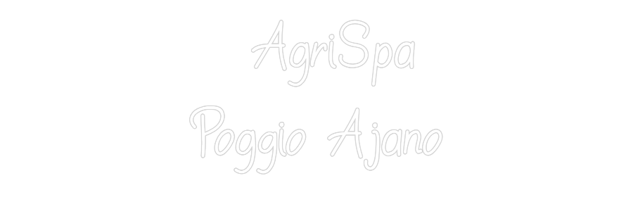 Neon personalizzato: AgriSpa
...