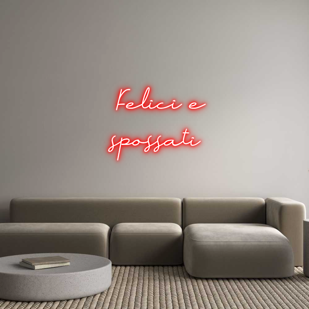 Neon personalizzato: Felici e
sp...