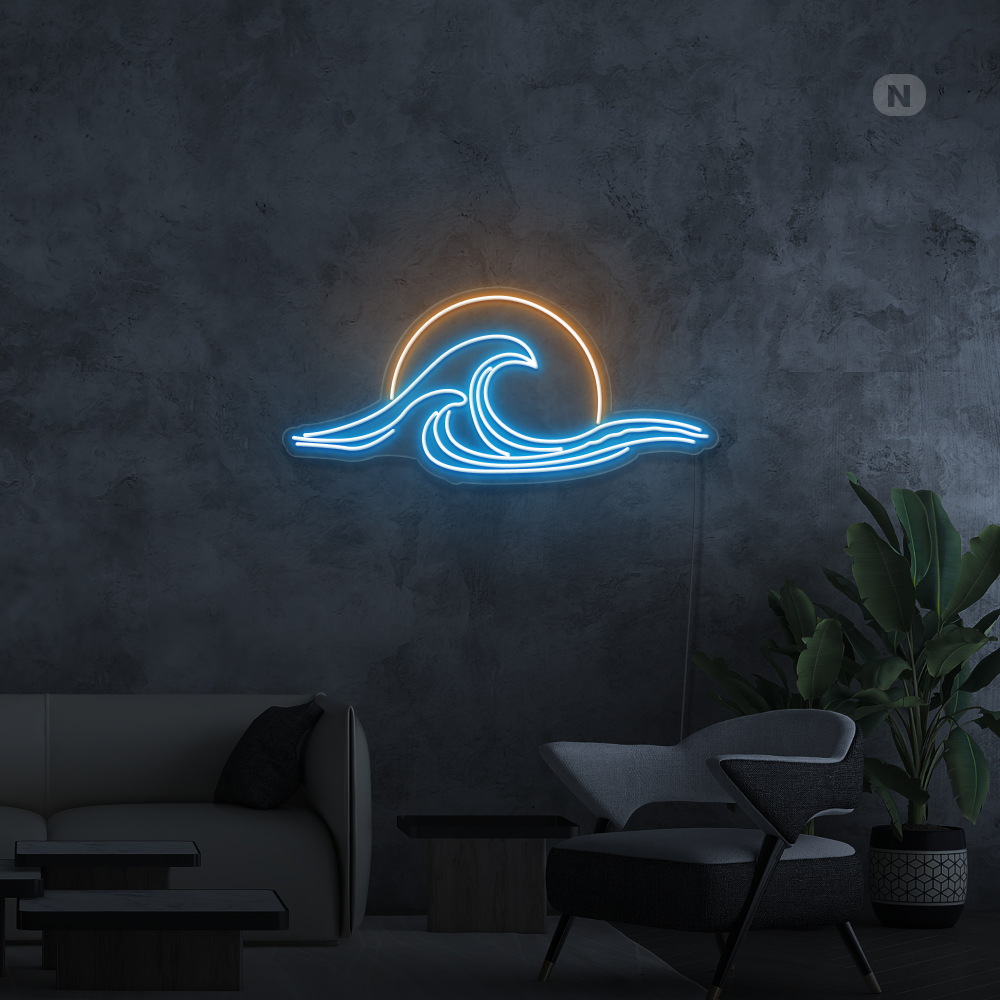 Insegna Al Neon Luce d'arte al tramonto