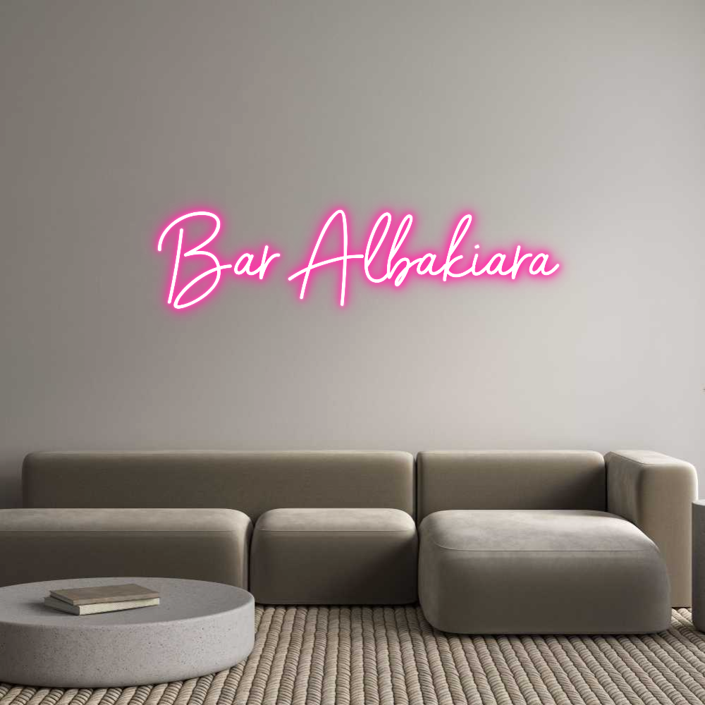 Neon personalizzato: Bar Albakiar...