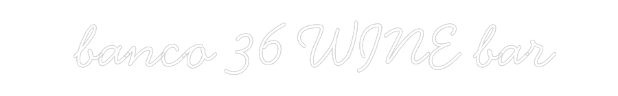 Neon personalizzato: banco 36 WIN...