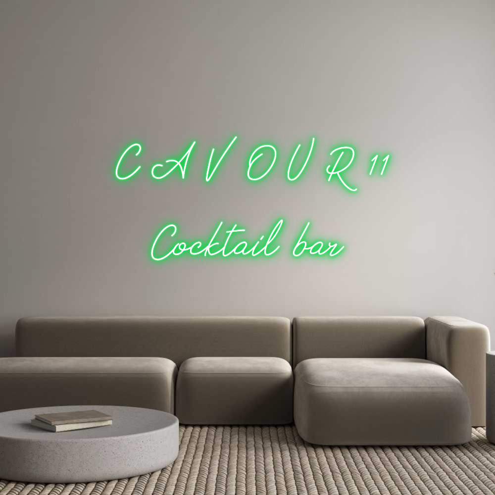 Neon personalizzato: C A V O U R ...