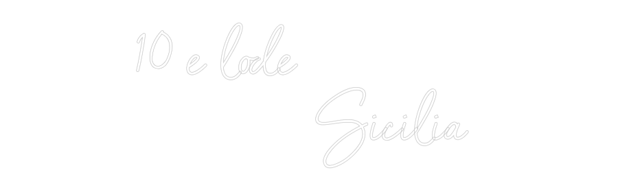 Neon personalizzato: 10 e lode
...
