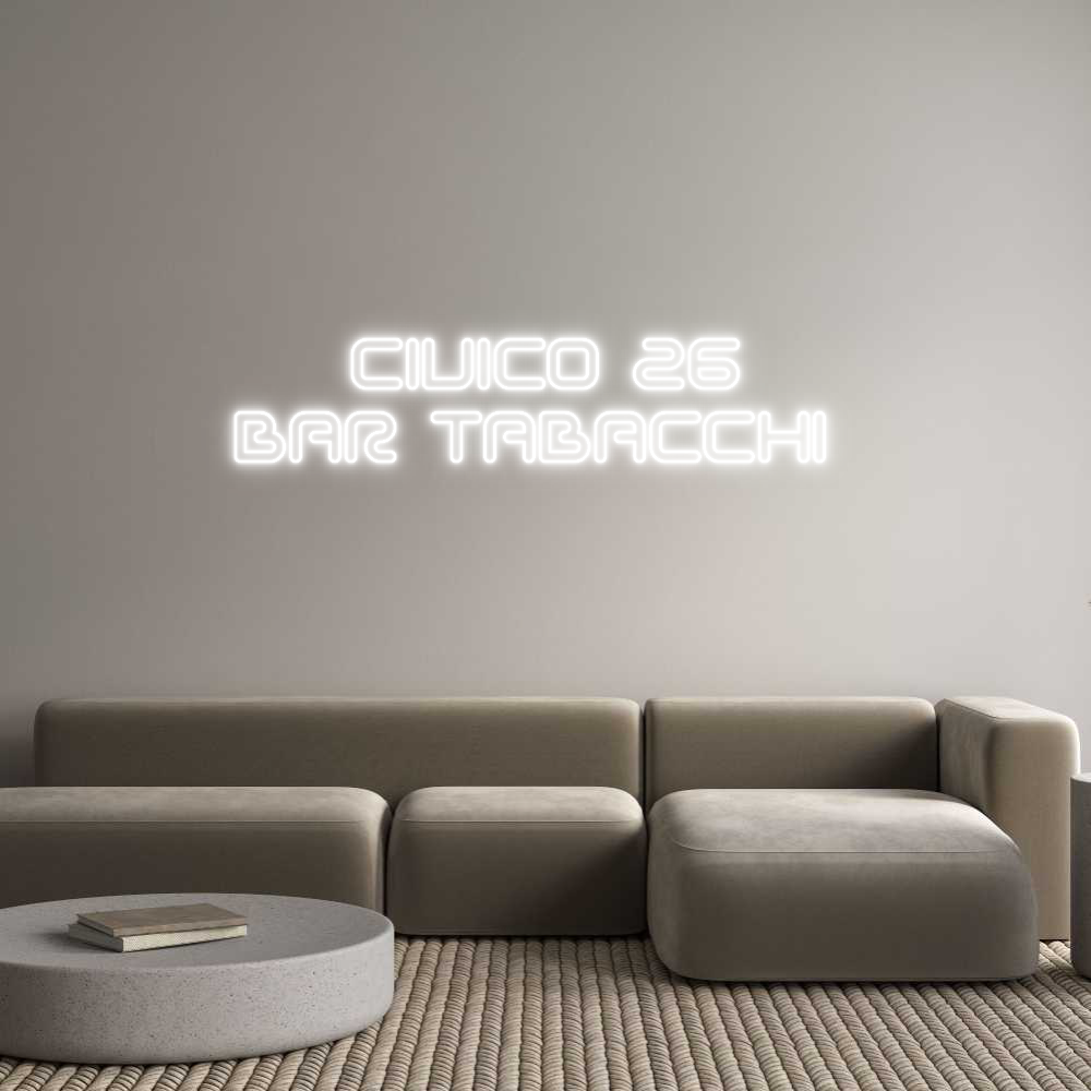 Neon personalizzato: Civico 26
...