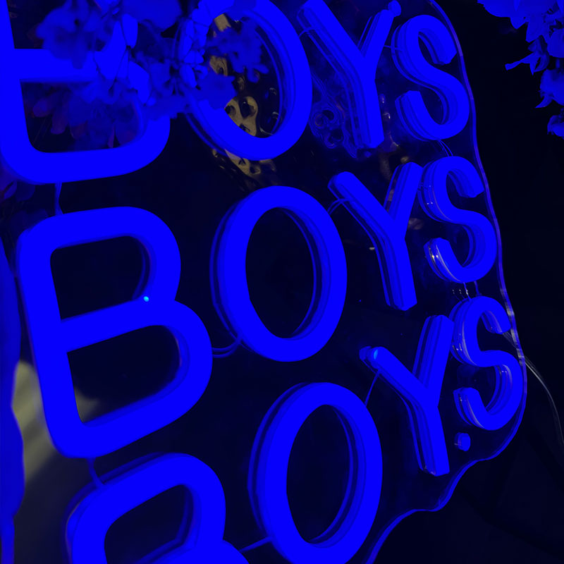 Insegna al neon Boys Boys Boys