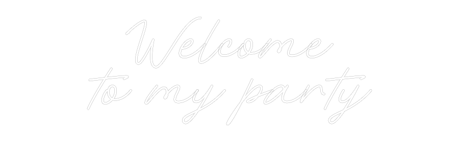 Neon personalizzato: Welcome
to m...