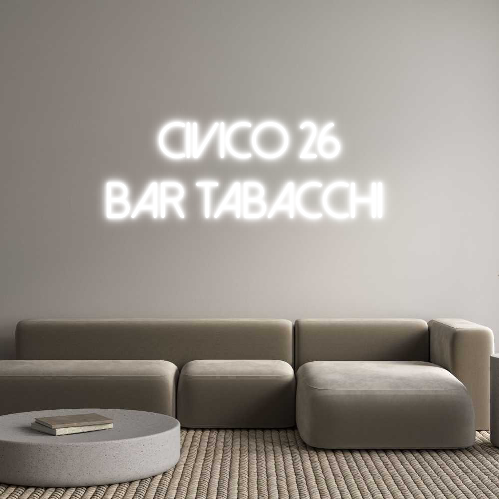 Neon personalizzato: Civico 26
...