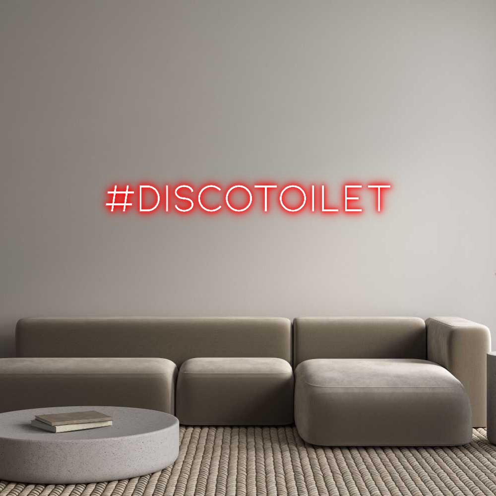 Neon personalizzato: #DISCOTOILET