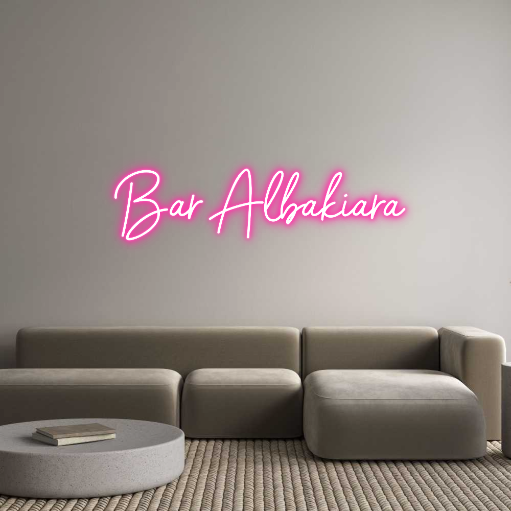 Neon personalizzato: Bar Albakiara
