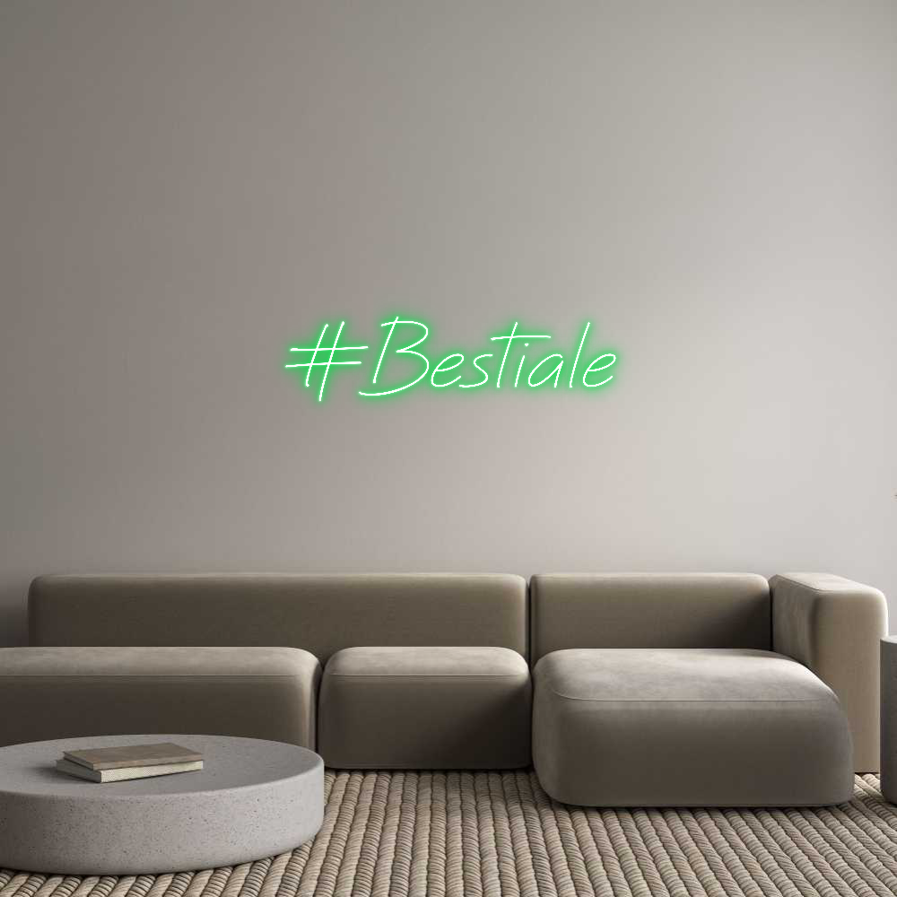 Neon personalizzato: #Bestiale