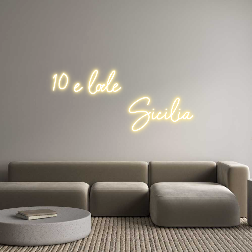Neon personalizzato: 10 e lode
...