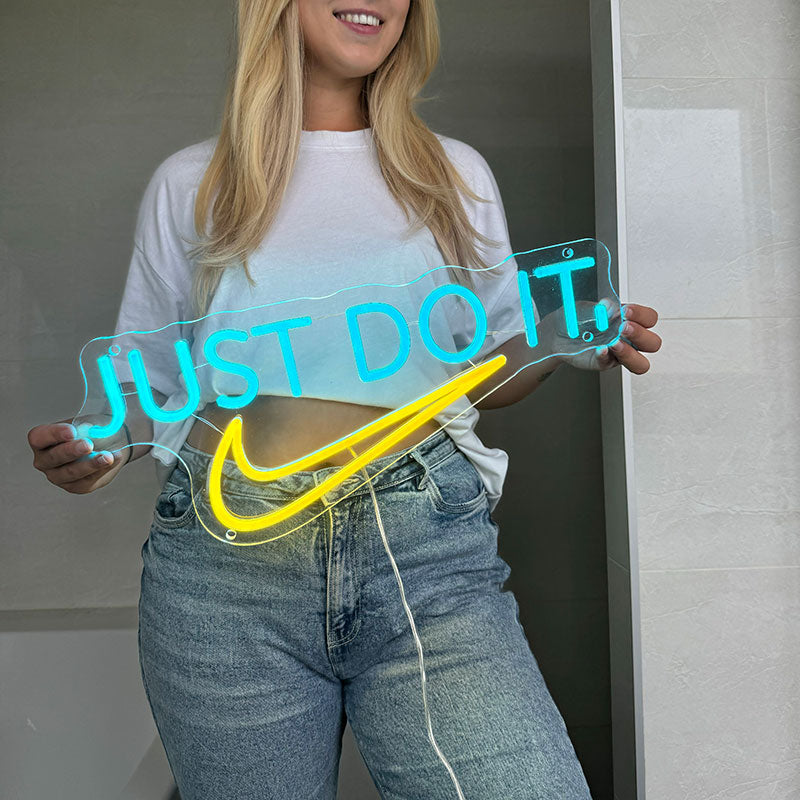 Insegna al neon Just do it