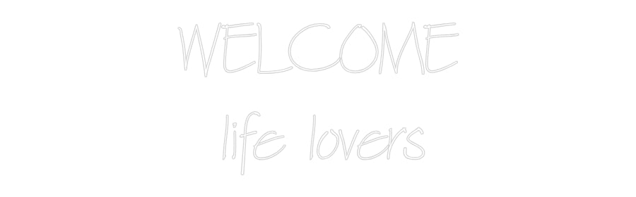Neon personalizzato: WELCOME
li...