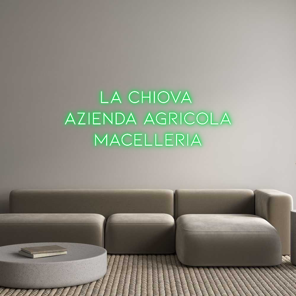 Neon personalizzato: la Chio...