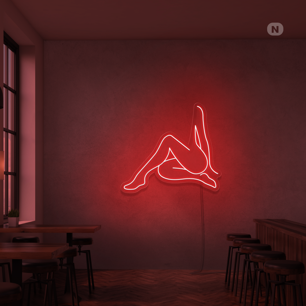 Insegna Al Neon Ragazza sexy