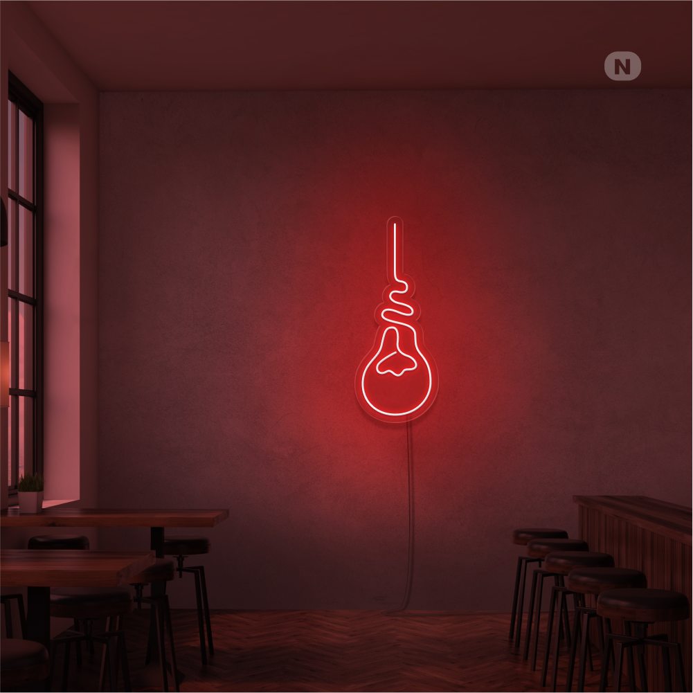 Insegna Al Neon Lampadina