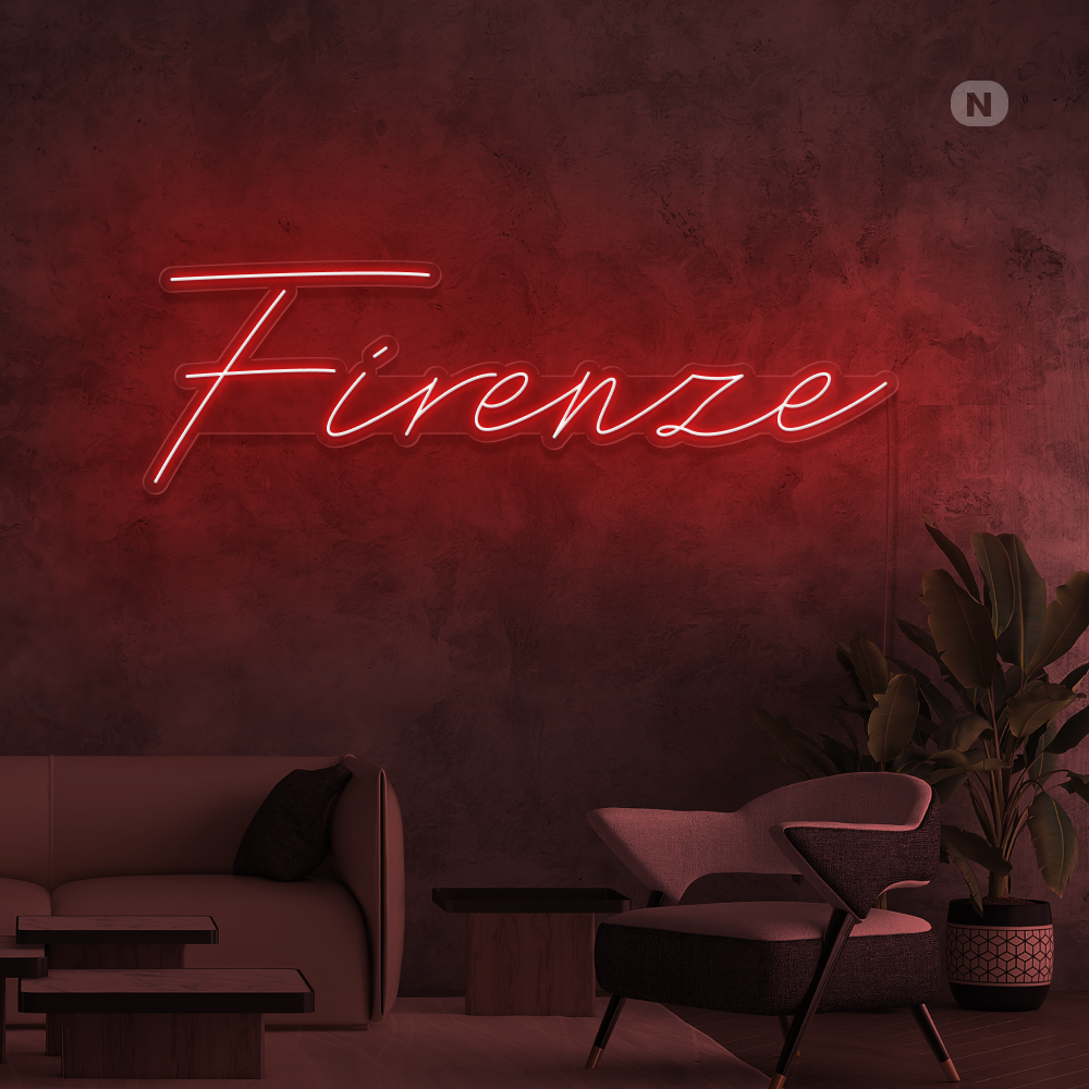 Insegna al neon Firenze