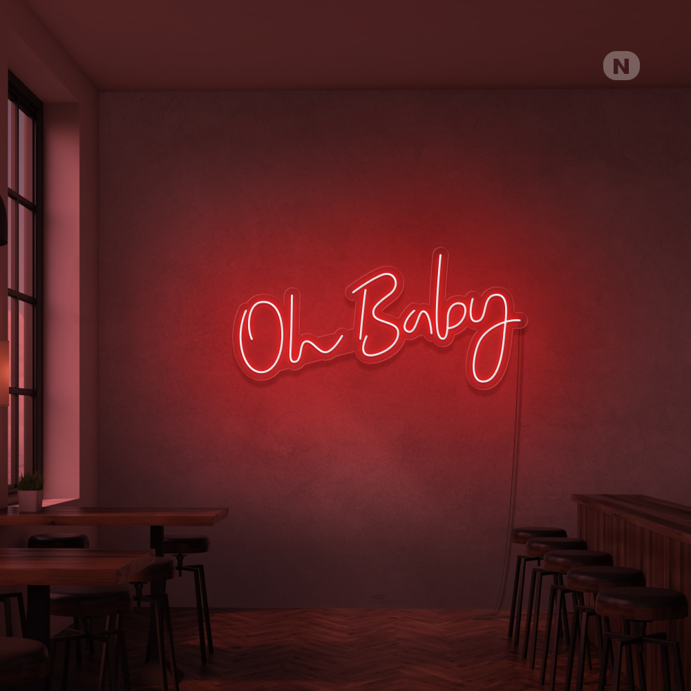 Insegna Al Neon Oh Baby