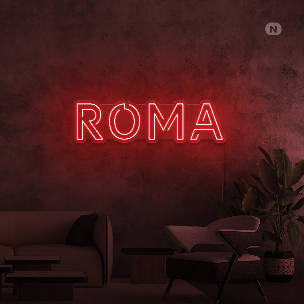 Insegna al neon Roma