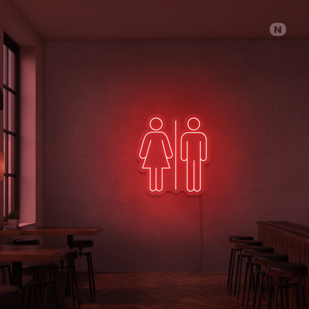 Insegna Al Neon Toilet
