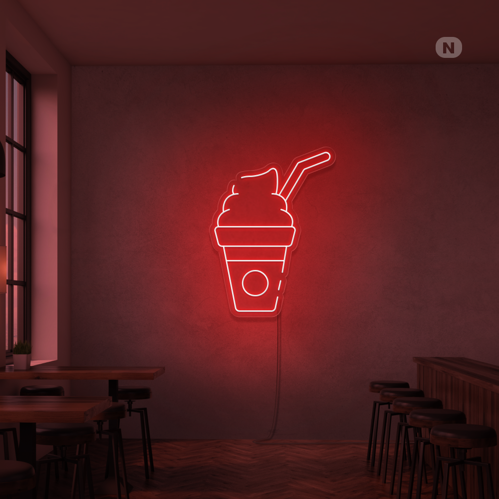 Insegna al neon Frullato