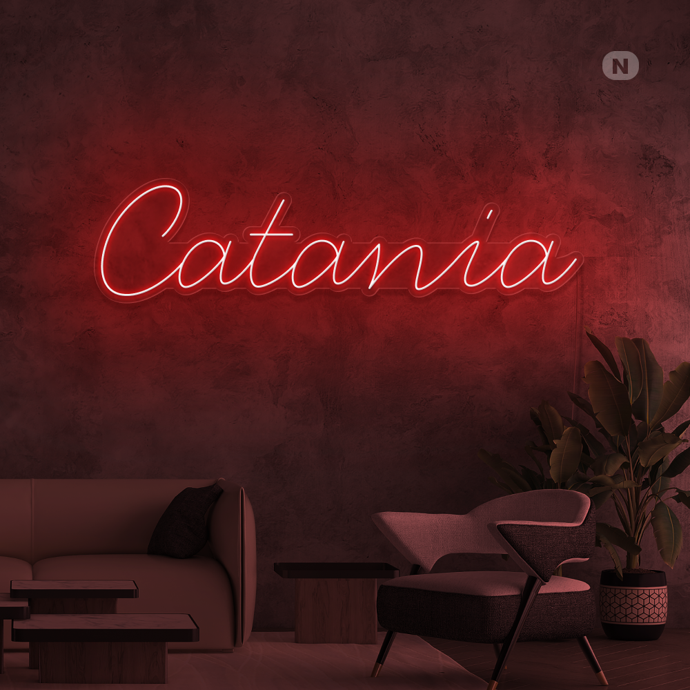 Insegna al neon Catania