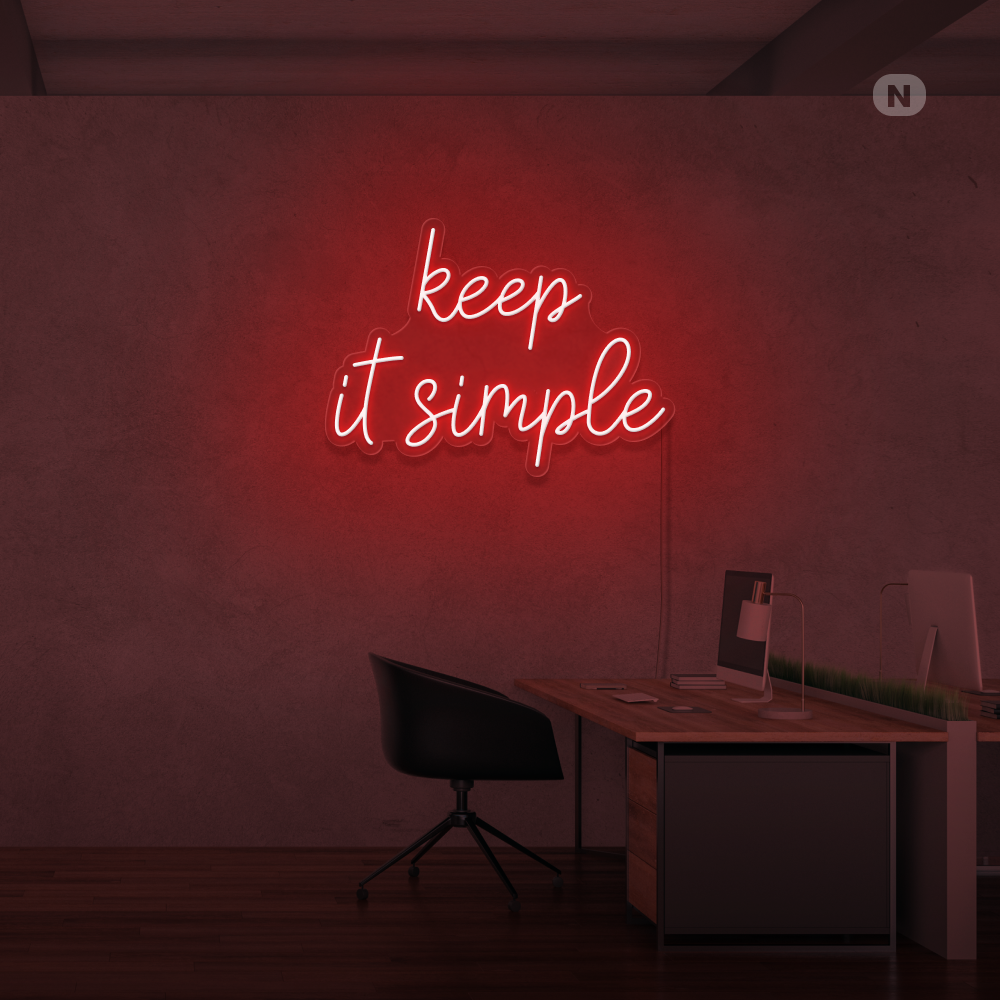 Insegna Al Neon keep it simple
