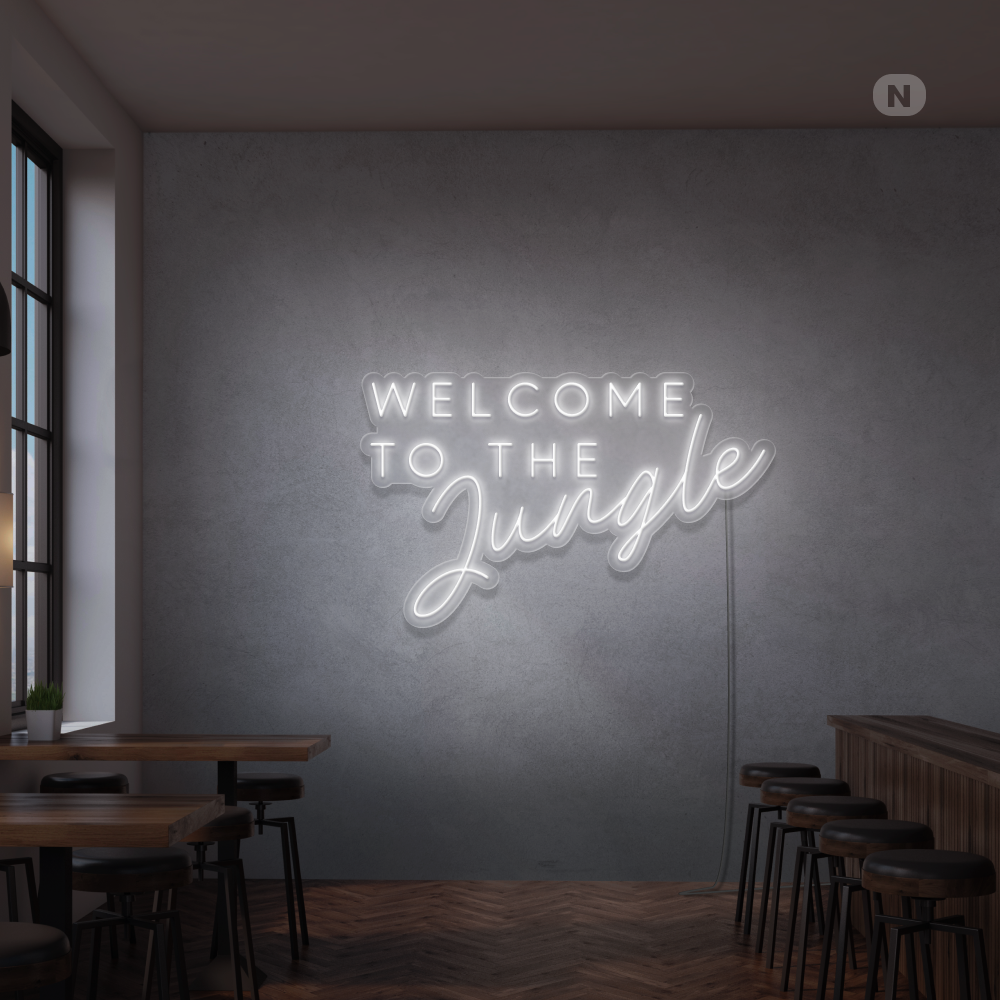 Insegna Al Neon Welcome to the Jungle