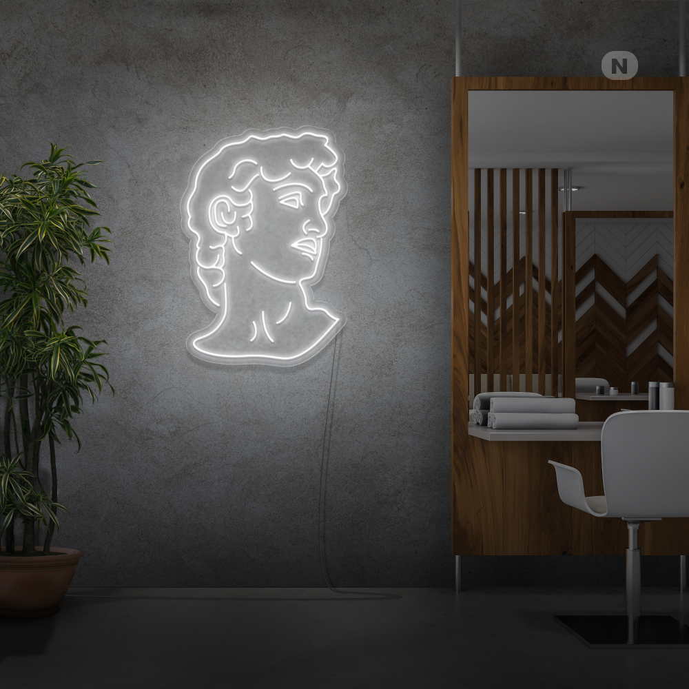 Insegna Al Neon Michelangelo's David