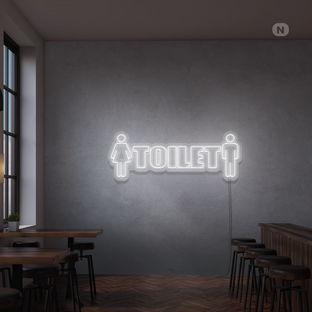 Insegna Al Neon Toilet