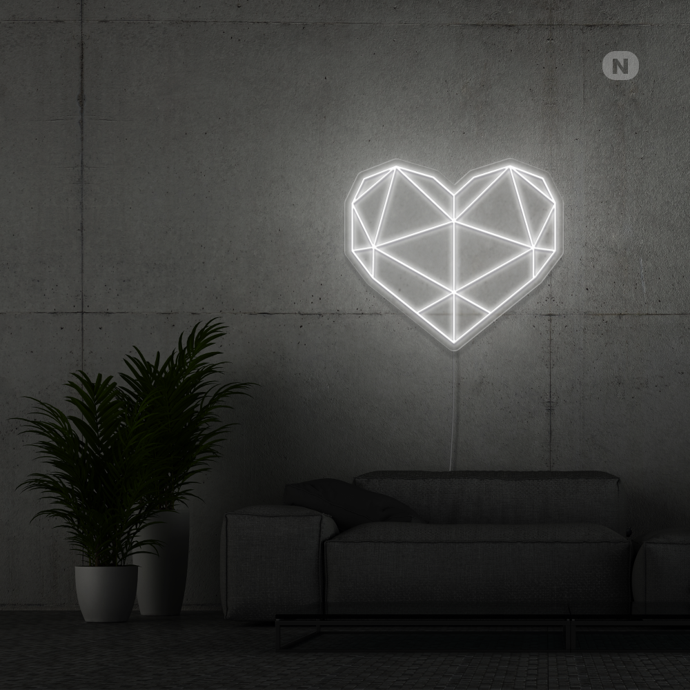 Insegna al neon Cuore
