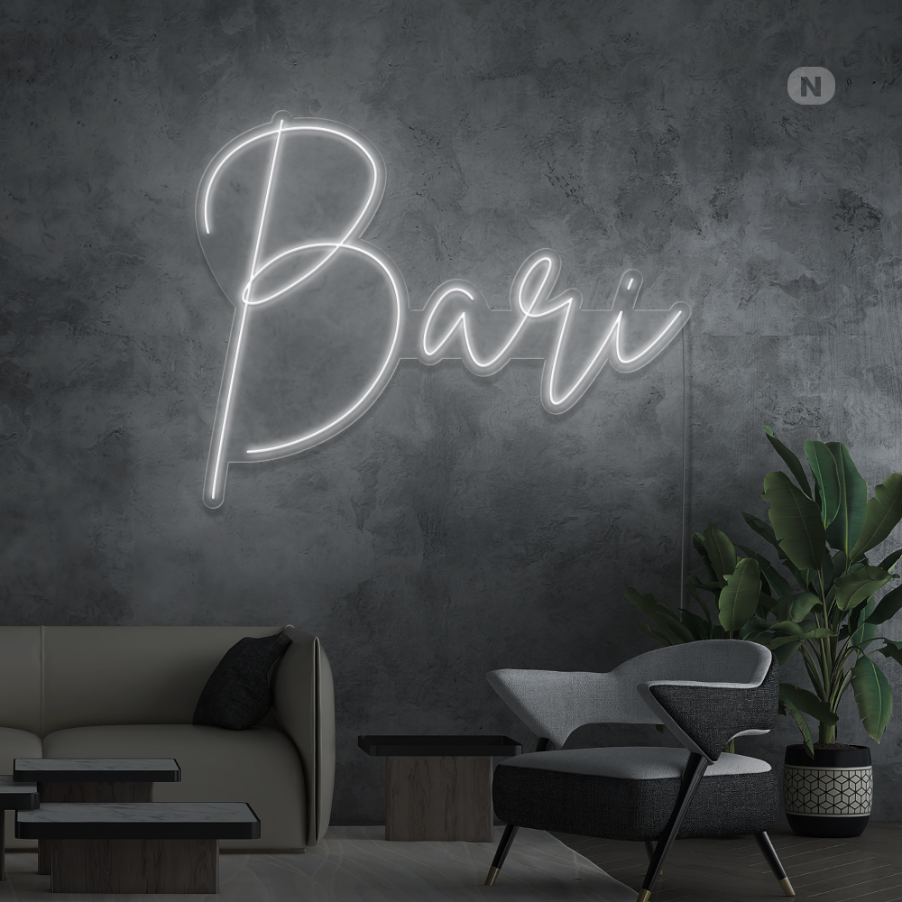 Insegna al neon Bari