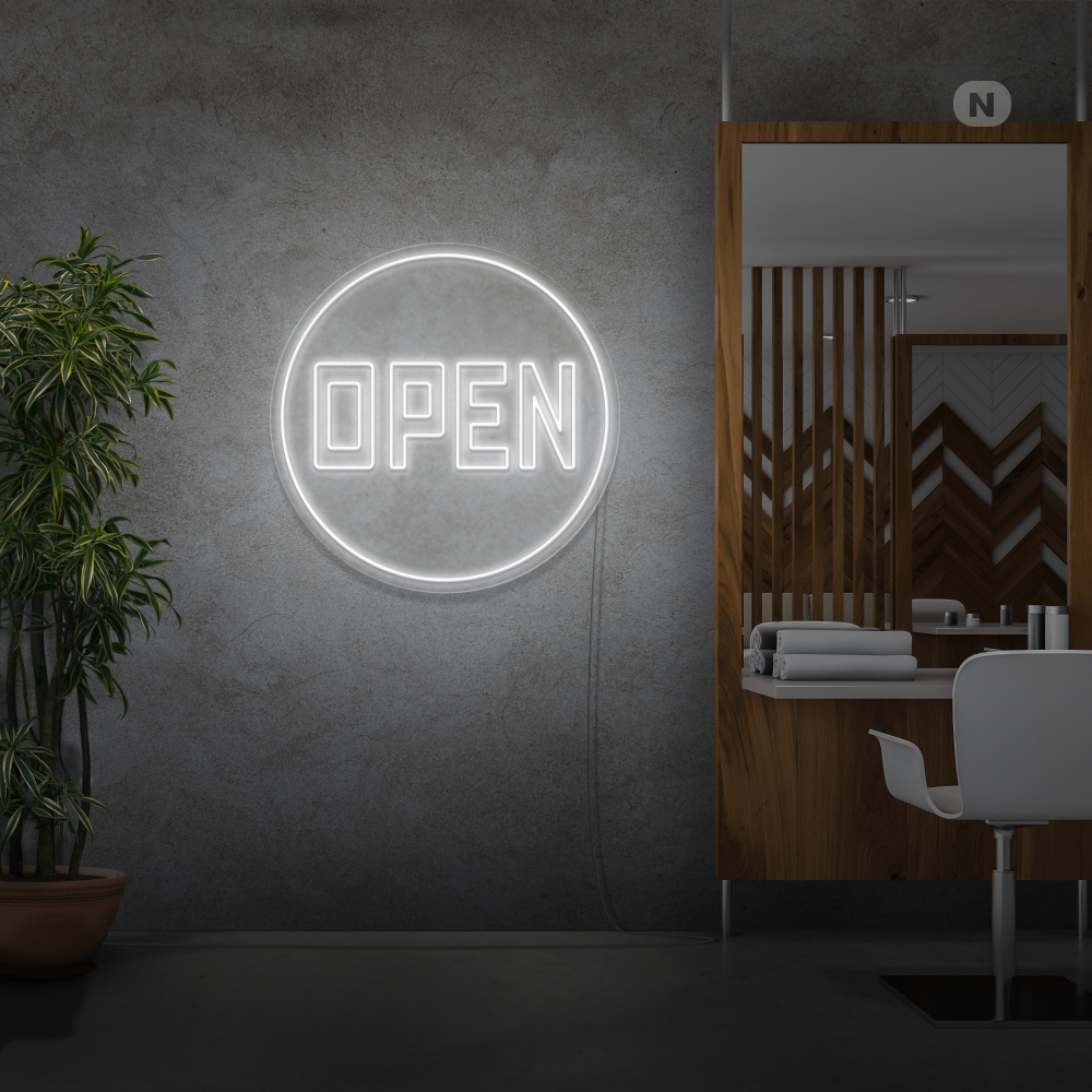 Insegna Al Neon Open