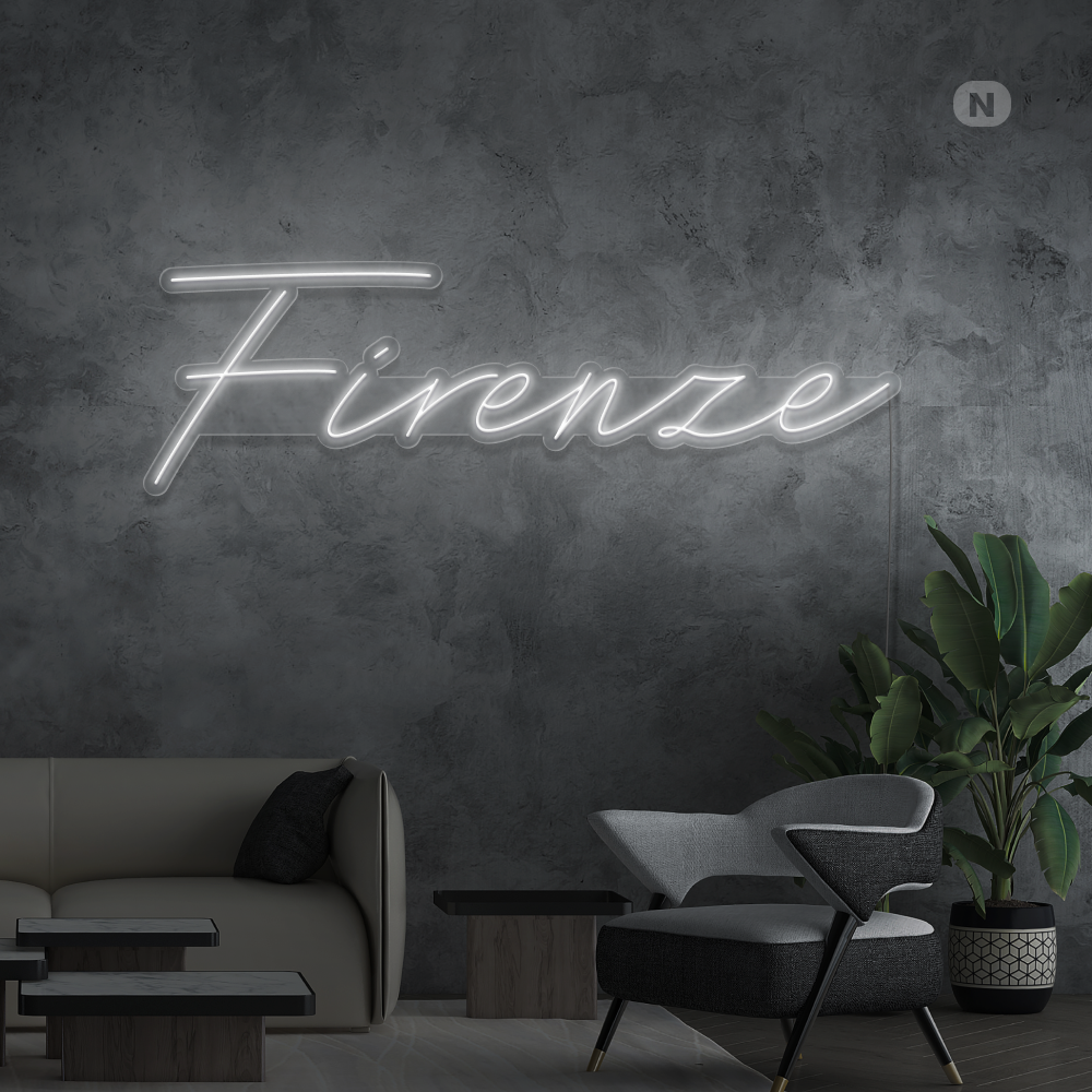 Insegna al neon Firenze