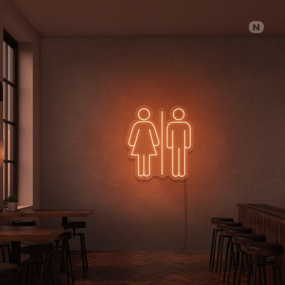 Insegna Al Neon Toilet