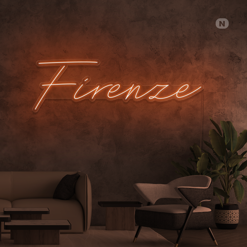 Insegna al neon Firenze