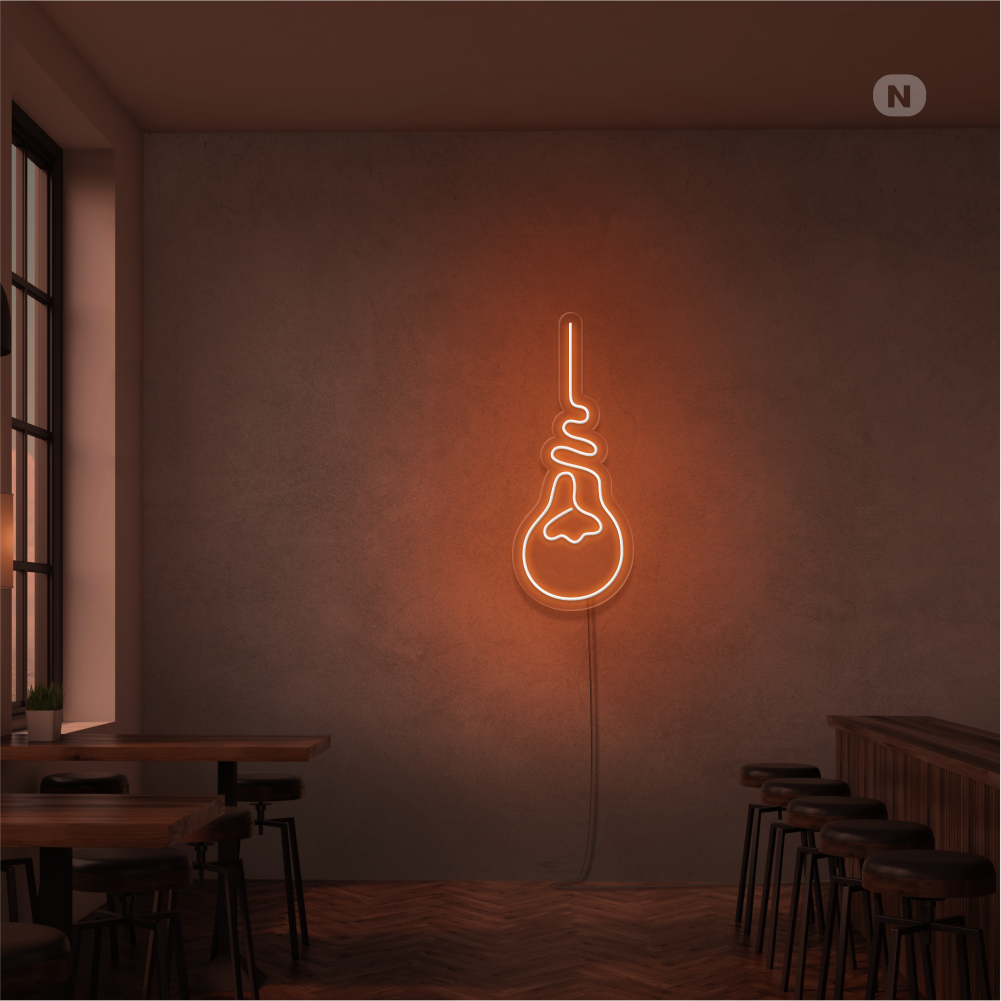 Insegna Al Neon Lampadina