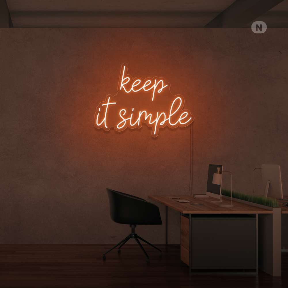 Insegna Al Neon keep it simple