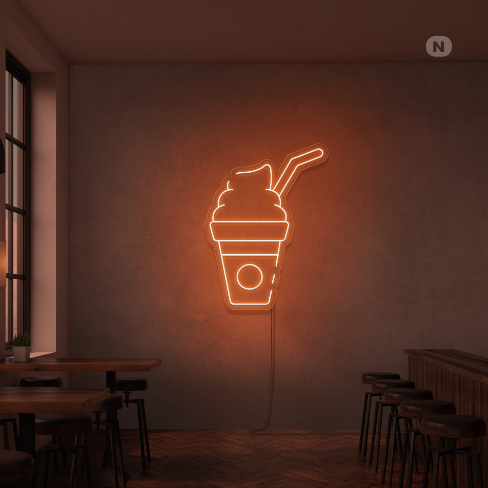 Insegna al neon Frullato