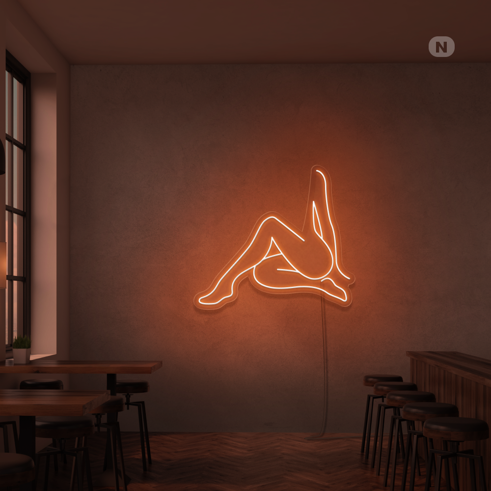 Insegna Al Neon Ragazza sexy