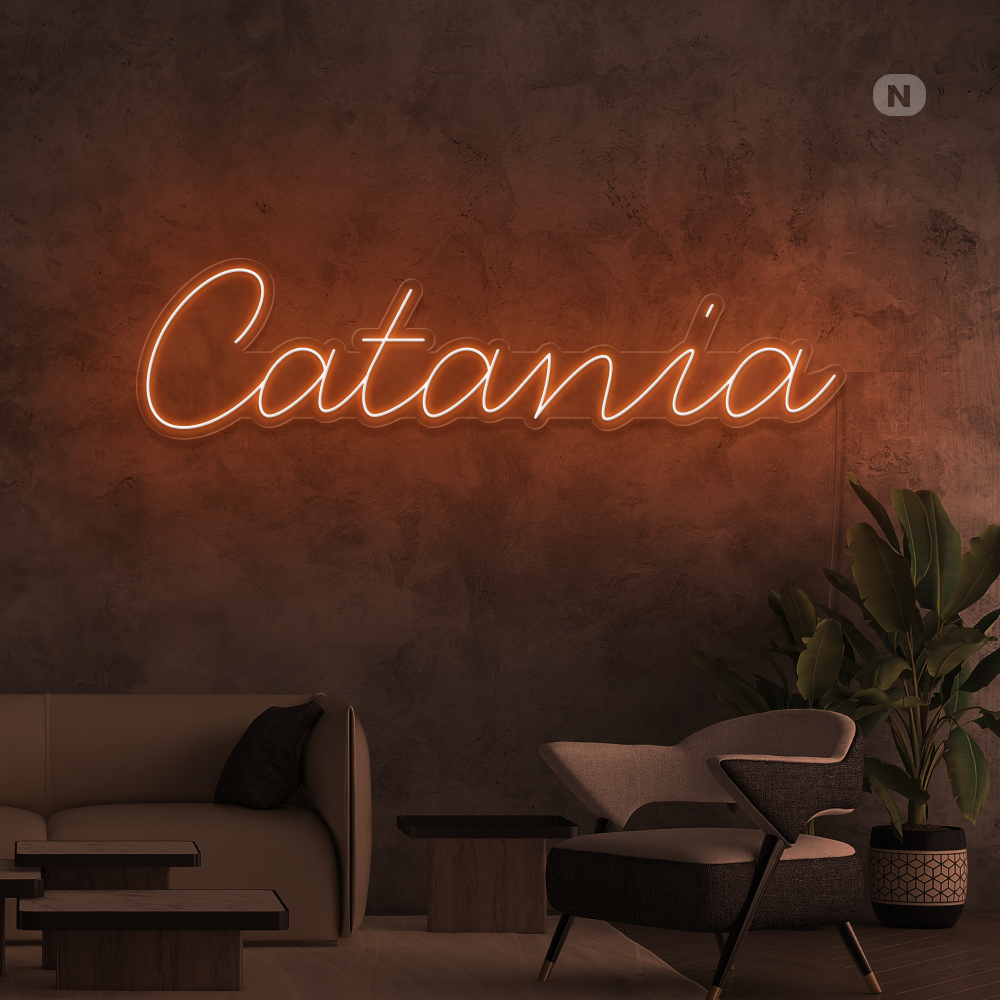 Insegna al neon Catania