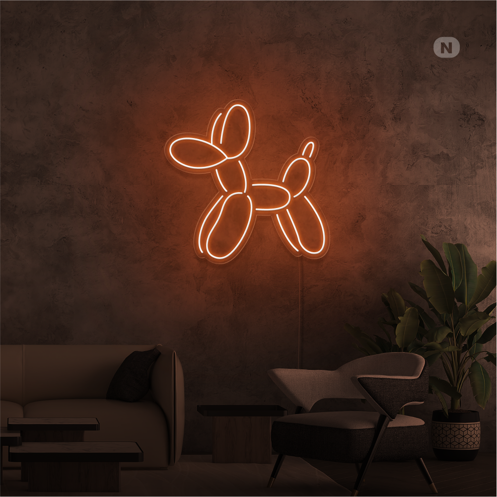 Insegna Al Neon Cane Ballon