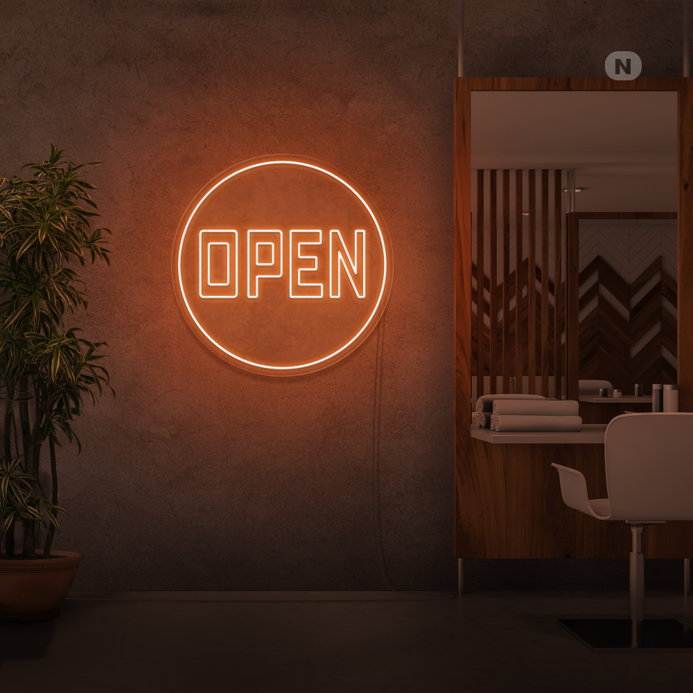 Insegna Al Neon Open