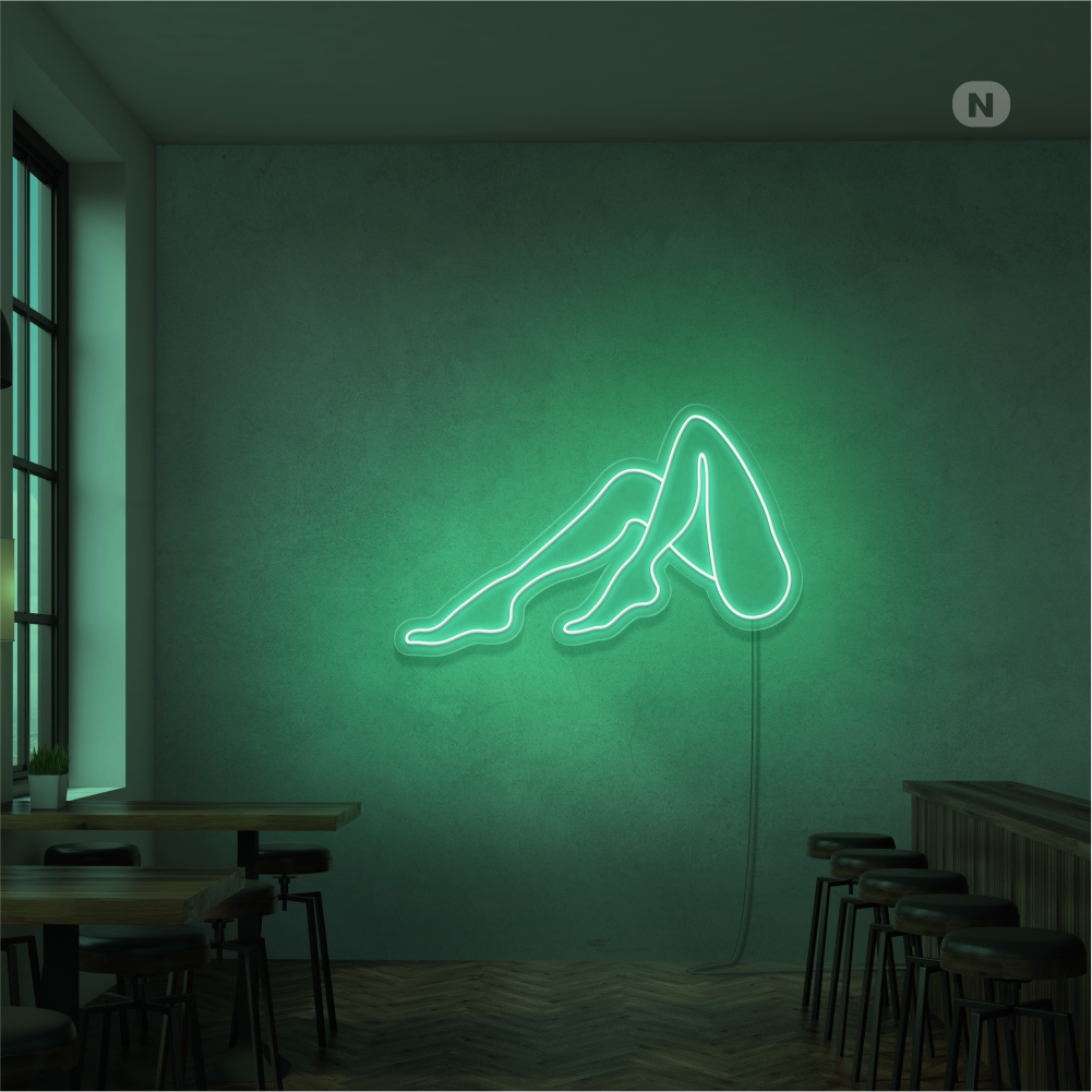 Insegna Al Neon Gambe di donna