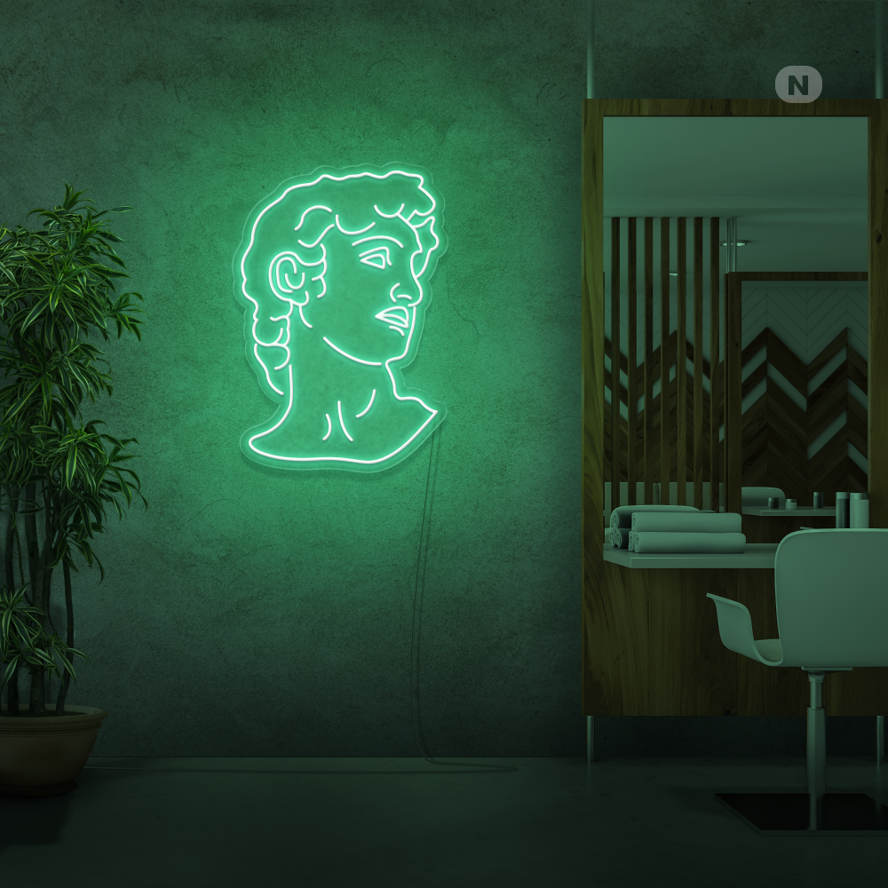 Insegna Al Neon Michelangelo's David