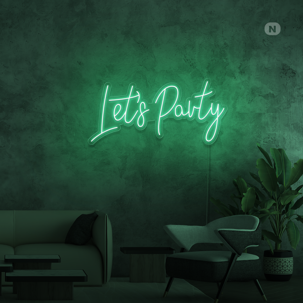 Insegna Al Neon Lets Party
