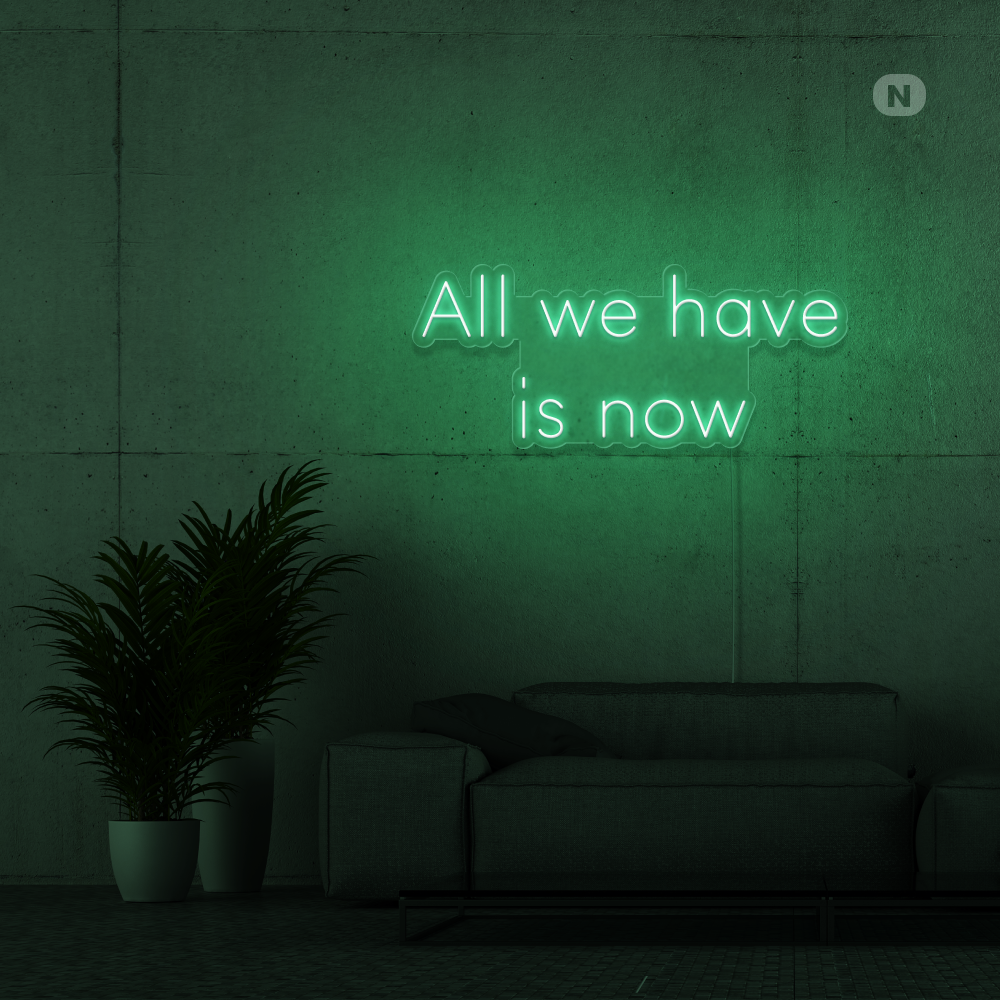 Insegna Al Neon All we have is now